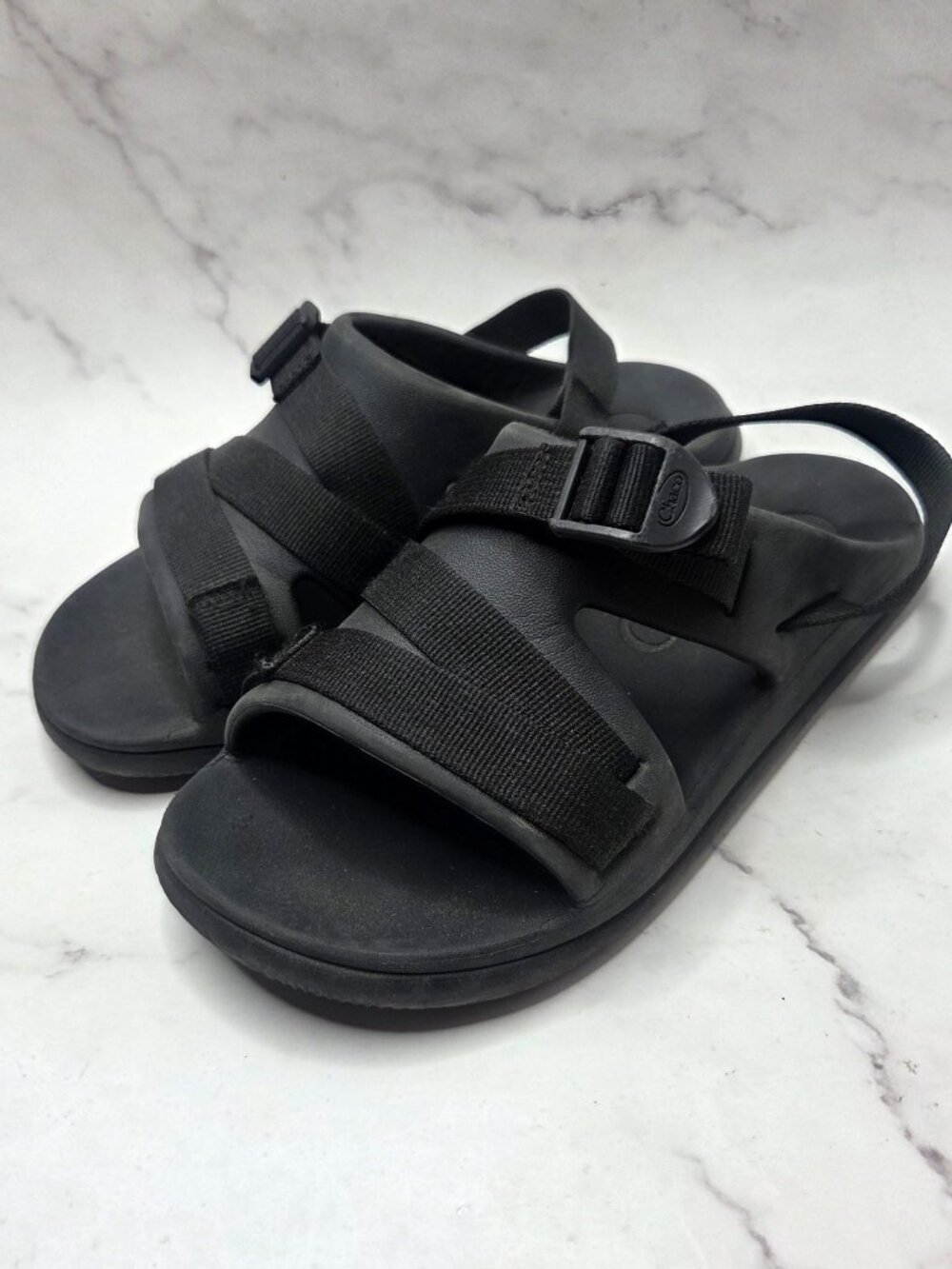 Chaco Chillos Sport Black Slip-On Sandals Flats Water Shoes Women's 7